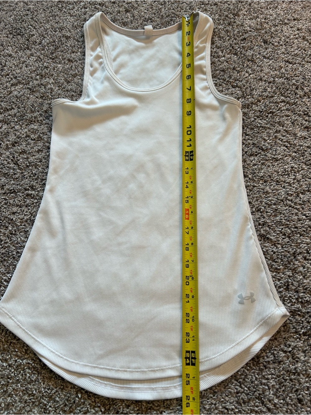 Under Armour White Racerback Performance Tank - Picture 4 of 4